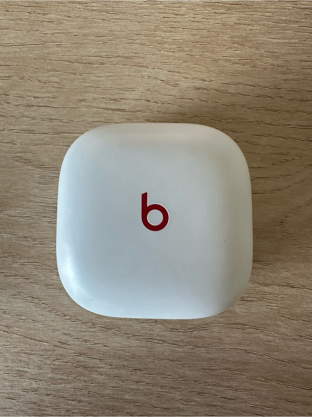 Beats Fit Pro by Dre White Charging Case with Red Logo